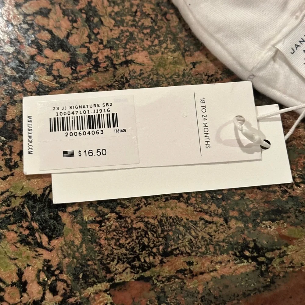 JANIE and JACK baby Toile Bear Ear Beanie